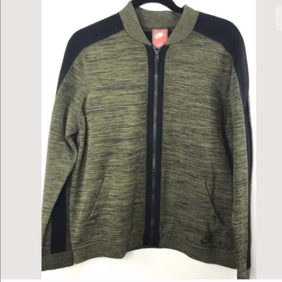 nike tech knit bomber jacket